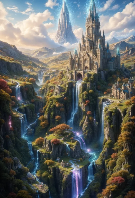 Create A Highly Detailed Digital Artwork Depicting A Fantast...