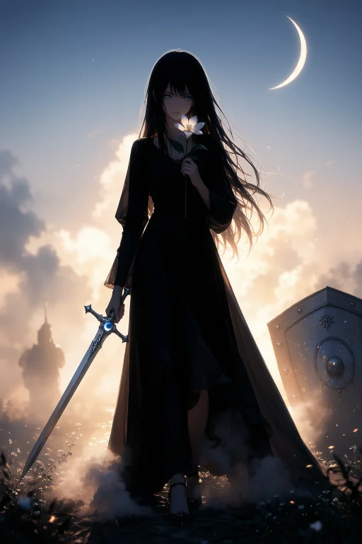 Masterpiece, Best Quality, Exciplit, A Girl Stands Gracefull...