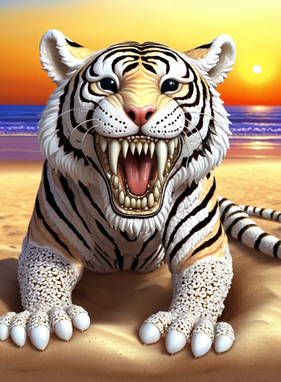 Teeth, Lorateef-morph-sdxl0.95 Toothy, Tiger Madeofteef1.45,...
