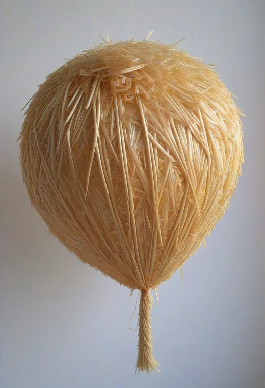 Balloon Made Of Straw Straw Thread Made Out Of Straw Straw