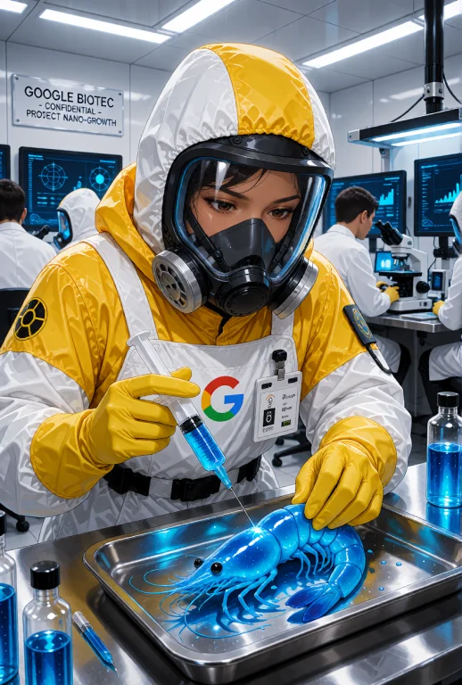 A Female Scientist, Human, With Tan Skin And Dark Eyes Parti...