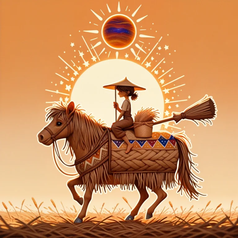A Straw Solar System With Lnterlaced Patterned Stars, Non-gl...