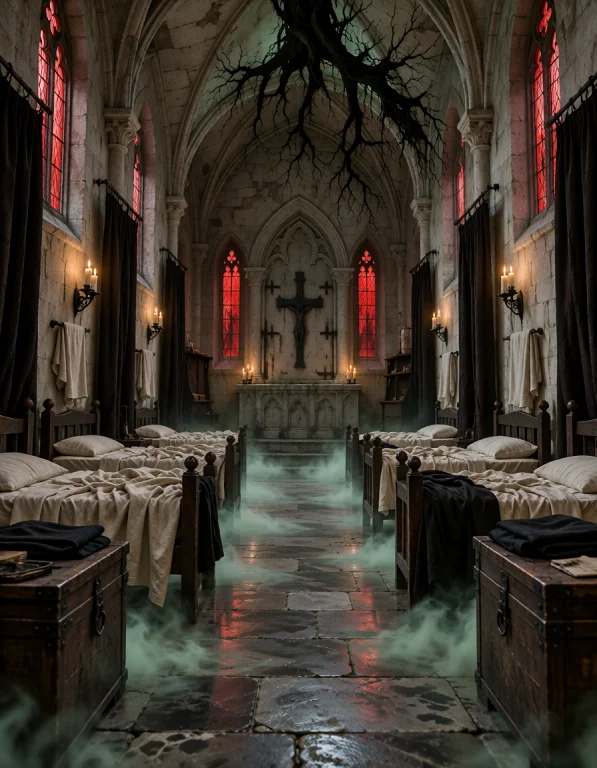 C0nv3nt 0f T0rm3nt, Empty Nuns Dormitory In A Possessed Medi...