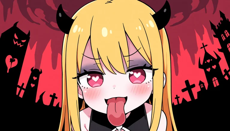 Masterpiece, Best Quality, Aesthetic, Girl, Blonde, Goth Mak...