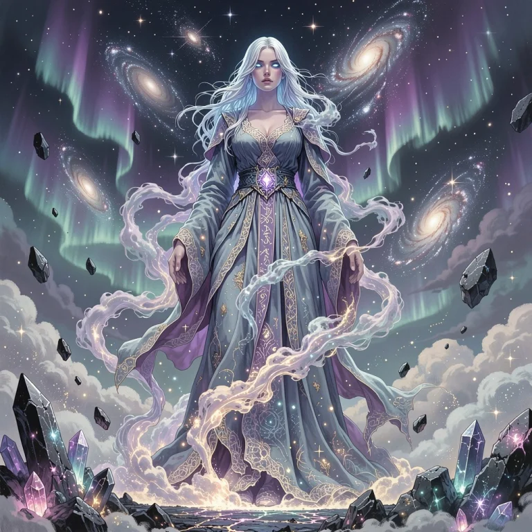 Ethereal Female Silhouette, Translucent Manifestation Of Swi...