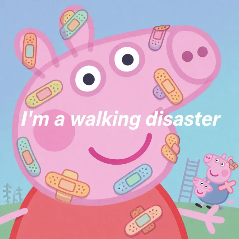 Pastel Color Pallete, Aesthetic. Peppa Pig Covered In Band-a...