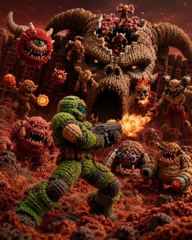 It Is The Drammatic Fight On Mars From The Doom Guy In Doom2...
