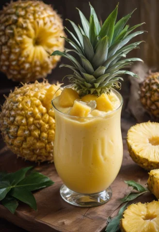 Raw Photo, Mango Pineapple Smoothie, Hot Summer Day, Food Ph... — SDXL AI Prompt: RAW photo, mango pineapple smoothie, hot summer day, food photo, DSLR, mango chu...