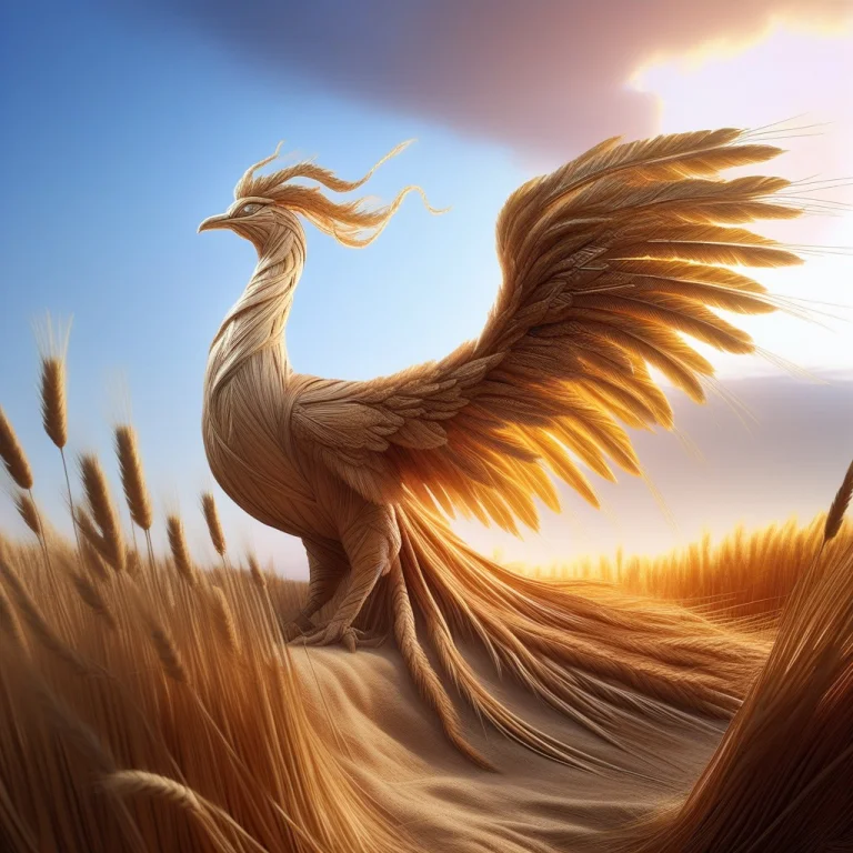 Masterpiece, Enormous Phoenix Completely Made From Woven Str...