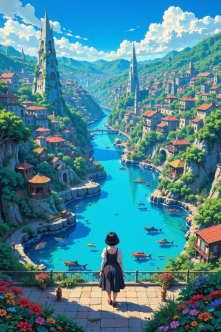 An Aquatic City Beautiful Landscape, Noon, Woman, Very Intri... — Stable Diffusion AI Prompt: an aquatic city beautiful landscape, noon, woman, very intricate, very detailed,...