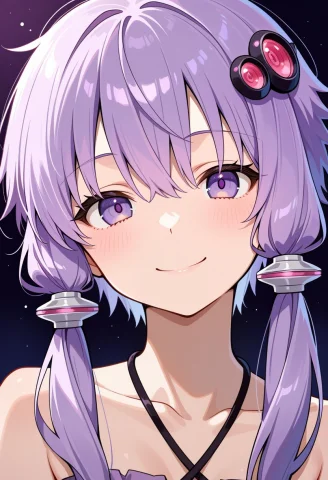 Yuzuki Yukari,1girl,,purple Eyes, Purple Hair, Short Hair Wi... — Stable Diffusion AI Prompt: {{yuzuki yukari}},{1girl},,purple eyes, purple hair, short hair with long locks,...