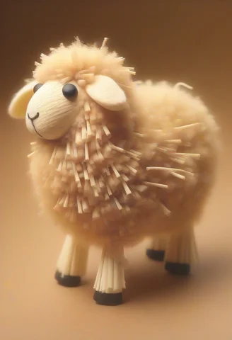 Sheep, Straw, Handcrafted — SDXL AI Prompt: sheep, straw, handcrafted