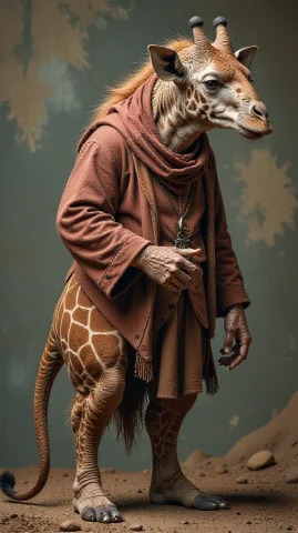 Mage Of An Eccentric Figure, Mixture Of A Hypopotamus With G... — FLUX AI Prompt: mage of an eccentric figure, mixture of a hypopotamus with giraffe