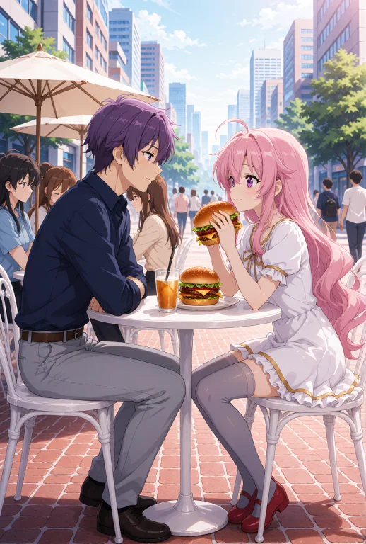 A Scene Featuring Characters From Date A Live, Including Toh...