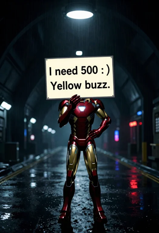 I Need 500   Yellow Buzz .anime Style