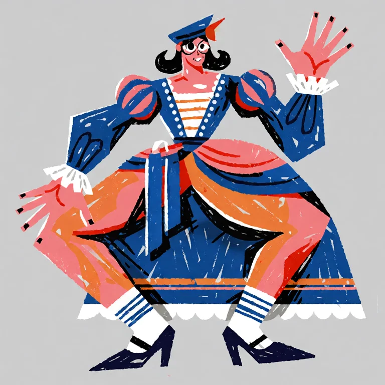 A Stylized Vector Art Illustration In Crayon Texture Depicti...