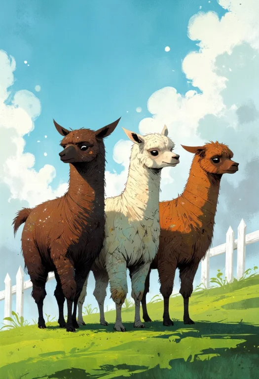 Ppstorybook, A Medium-close-up View Of Three Different Color...
