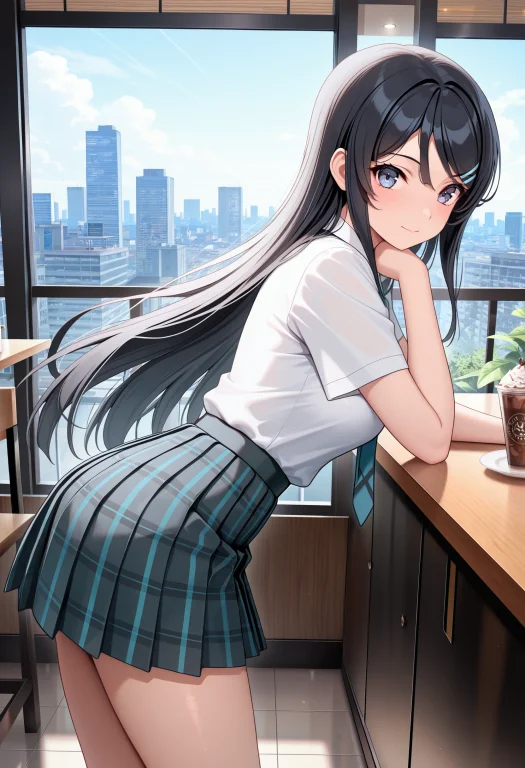 Lazypos, 1girl, Sakurajimamai, Looking At Viewer, Dynamic Po...