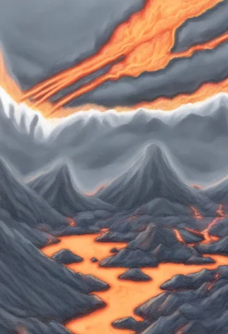Ral-embroideredpatch, Volcano, Volcano Patch, Lava, No Human... — Stable Diffusion AI Prompt: ral-embroideredpatch, volcano, volcano patch, lava, no humans