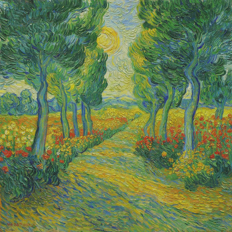 R2048f2dvangog The Painting Is A Vibrant Post-impressionist...