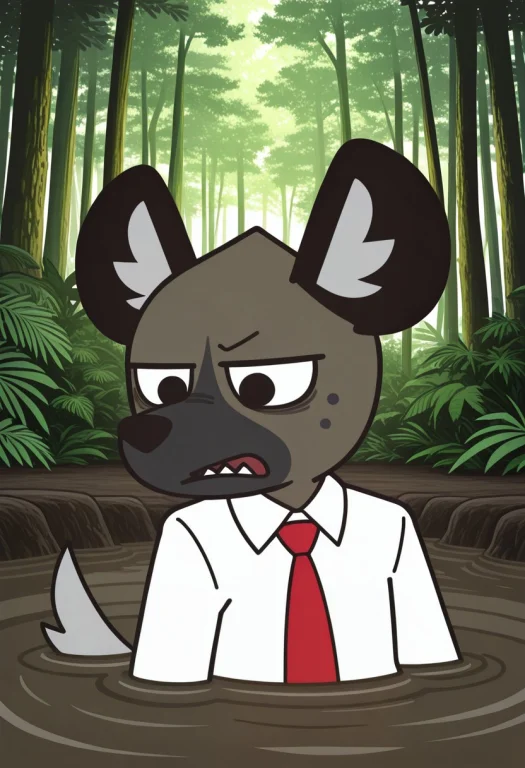 Haida, H4ida, Hyena, Male, Grayish Brown Skin Fur, Dark Grey...