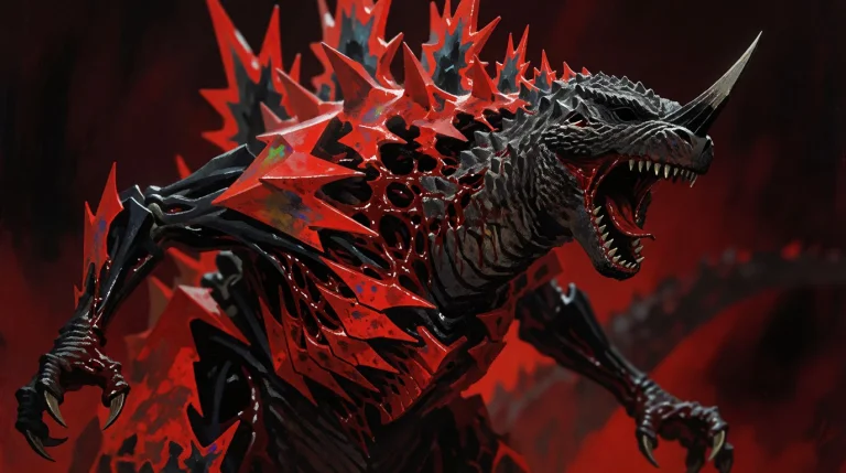 Subject And Action Godzilla, The Iconic Kaiju, Is Captured M...