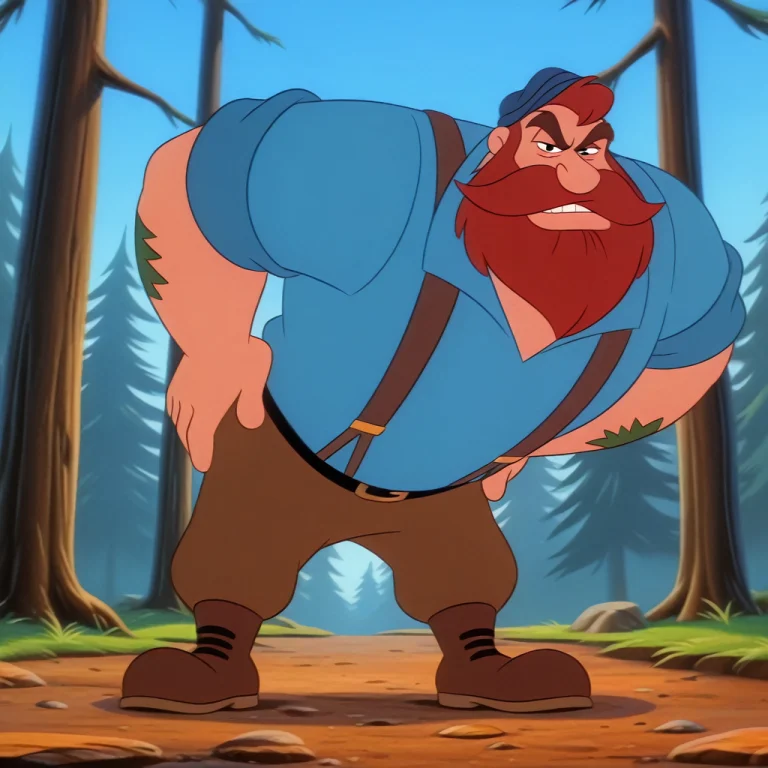 Beefjerky, Mature Male, Human, Red Hair, Thick Eyebrows, Mus...
