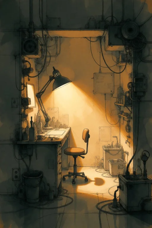 Strangedaal. Subject A Cluttered Interior Of A Cybernetic Re...