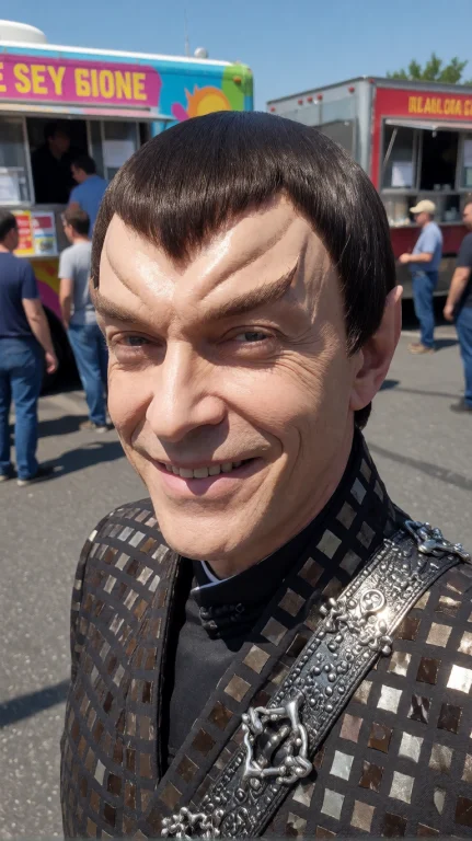 Rmlnml Alien Man, Close-up Portrait, Eye-level, Smiling, Fac...