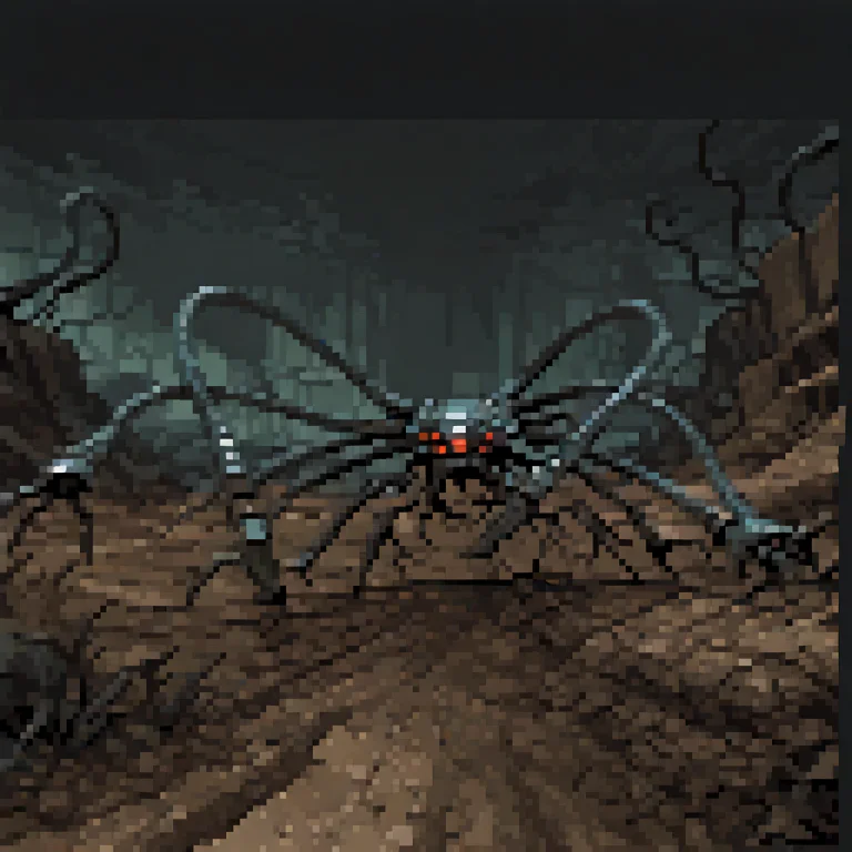 Matrsent,robot,tentacles, Pixpix, 8-bit, Pixelart,wasteland,