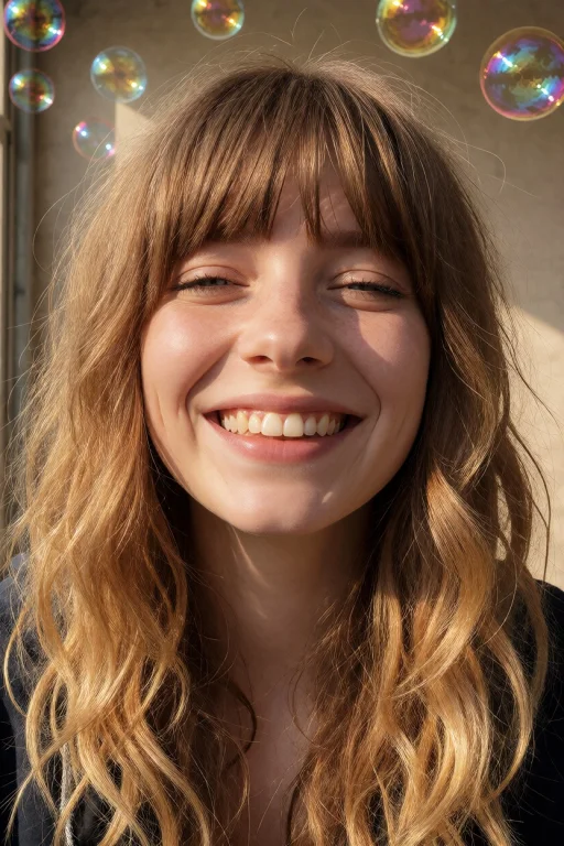 Close-up Portrait Of Rlyfreya, A Young Woman With Huge Full...