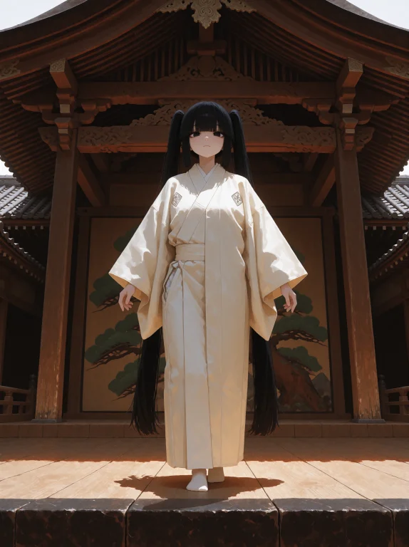 A Traditional Japanese N Theater Performance Featuring Kuro,...
