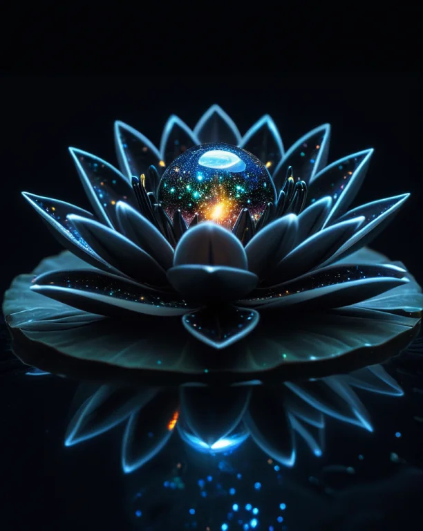 Concept Art Showing Intricate Details Of An Closed Origami B...