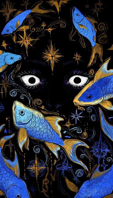 Haunsis, A Striking Stylized Illustration Featuring A Myster...