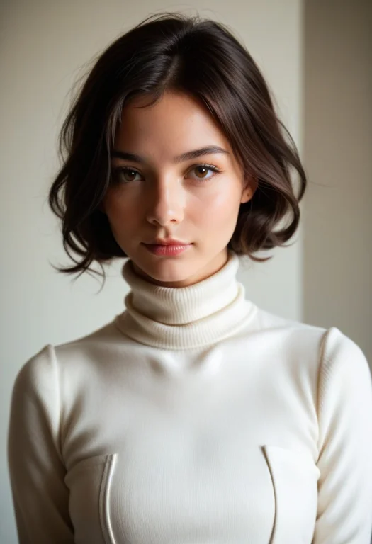 Abukumakancolle, Upperbody, Turtleneck Dress, Realistic Ligh...