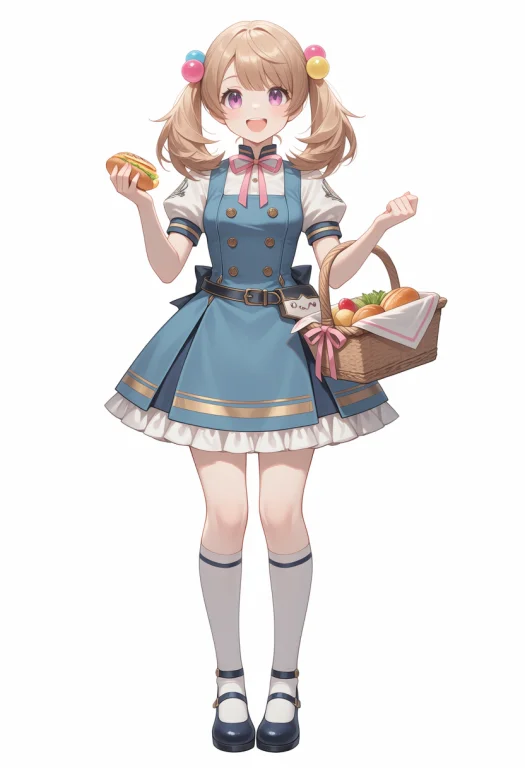 Kgrdmaysc, 1girl, Solo, Twintails, Kneehighs, Smile, Short S...
