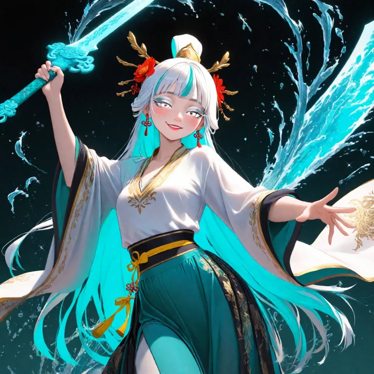 1girl, Solo, Masterpiece-level, Highly Detailed, Anime-style...