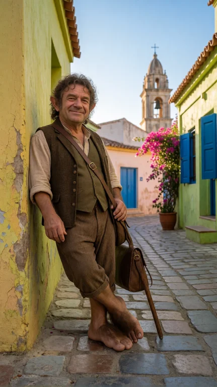 Hbbt Halfling Man, Three-quarter From Mid-thigh Up, Eye-leve...