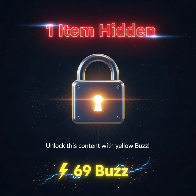 A Glowing, High-tech Padlock Floating In The Center Of A Dar...