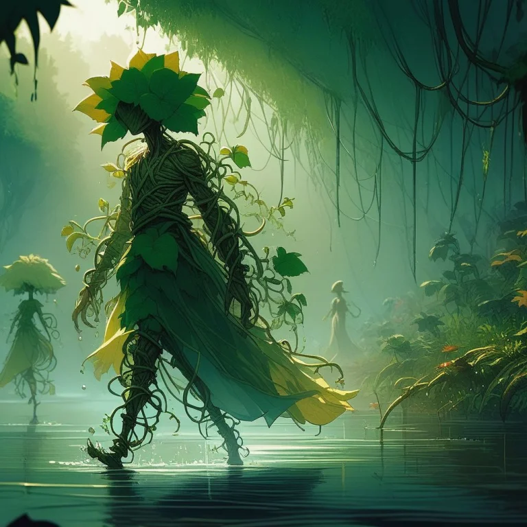Score9, Score8up, Score7up, A Plant Humanoid, Venus-fly-trap...