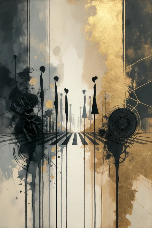 Strangedaal. An Exceptional Mixed Media Abstract Art Piece....
