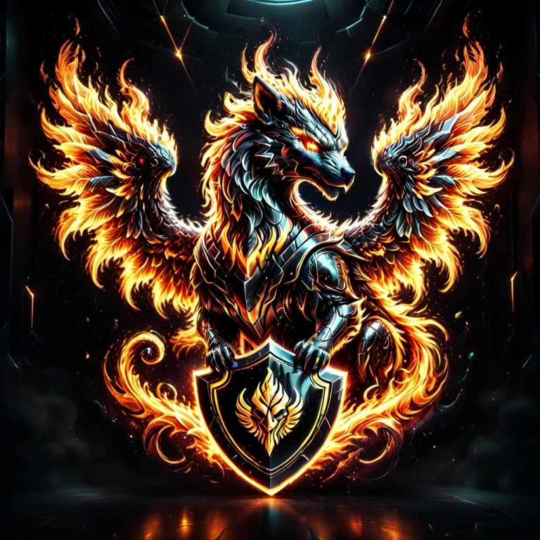 A Cutting-edge, High-contrast Digital Illustration Of A Doub...