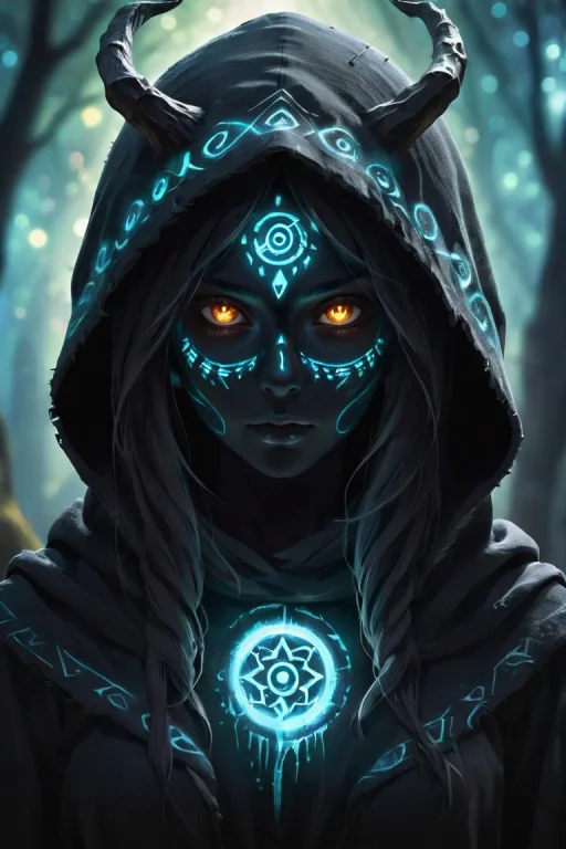 A Ghostly Female Silhouette. Messenger Of Nature God. Exiled...