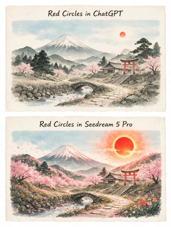A Humorous 2 Panel Comic With A Sumi-e Style. Top Panel Is C...