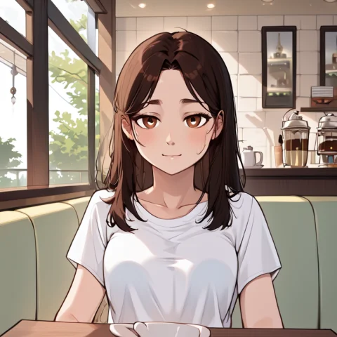 Lorafriendsstylev10.8, Friendsstyle, Adult Young Woman, Long... — Stable Diffusion AI Prompt: , friendsstyle, adult young woman, long dark hair, brown eyes, casual white shir...