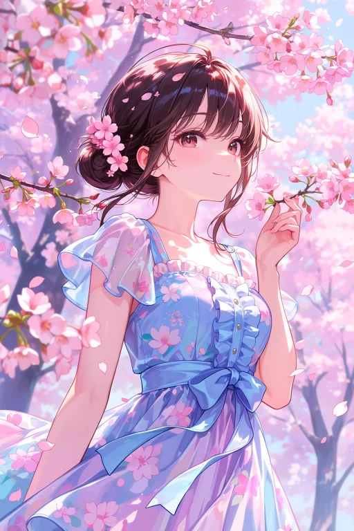 Masterpiece, Very Aesthetic, Beautiful Anime Girl, Dark Brow...