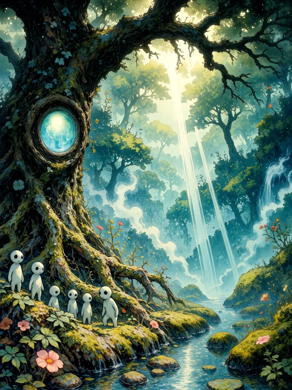 Famous Artwork, Masterful Ethereal Fantasy Watercolor Painti...