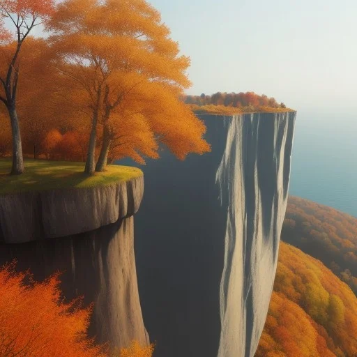 , Autumn, ,tree,land, , Cliff,