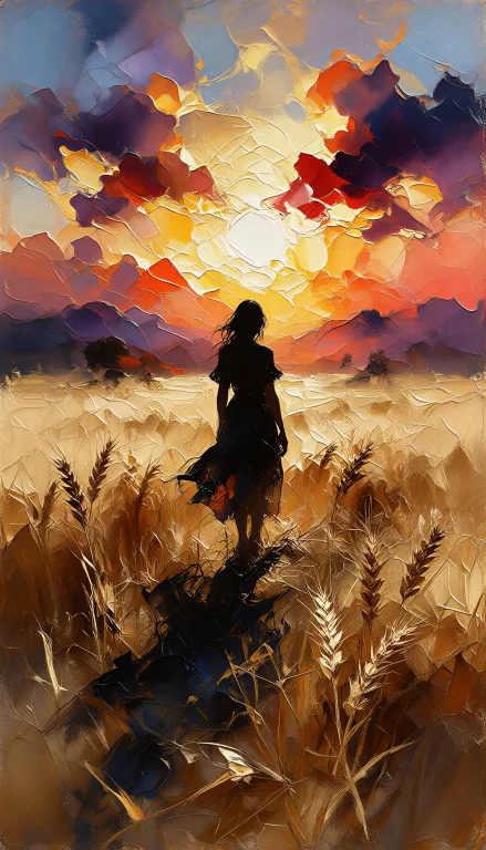 Oil Painting On Canvas Using A Heavy Impasto Technique With...