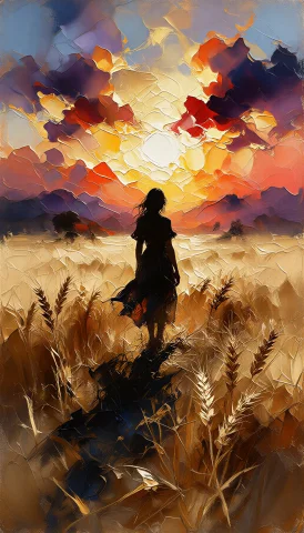 Oil Painting On Canvas Using A Heavy Impasto Technique With... — Stable Diffusion AI Prompt: Oil painting on canvas using a heavy impasto technique with thick,layered brushs...